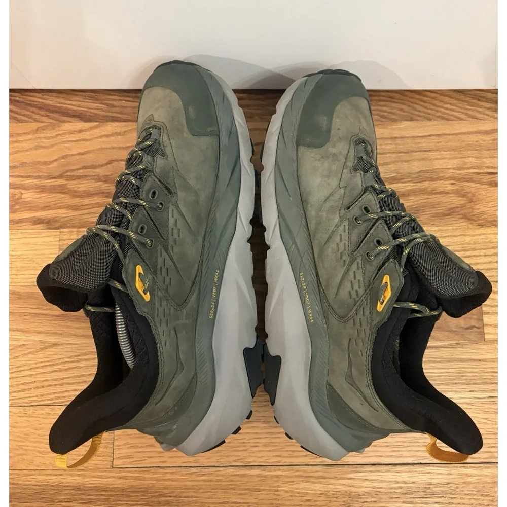 Hoka One One Men's Kaha 2 Low Gore-Tex Thyme Radiant Yellow Sneakers Size 11 D